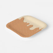 Papiertüte aus Trockeneis Pappteller (Gewinkelt)