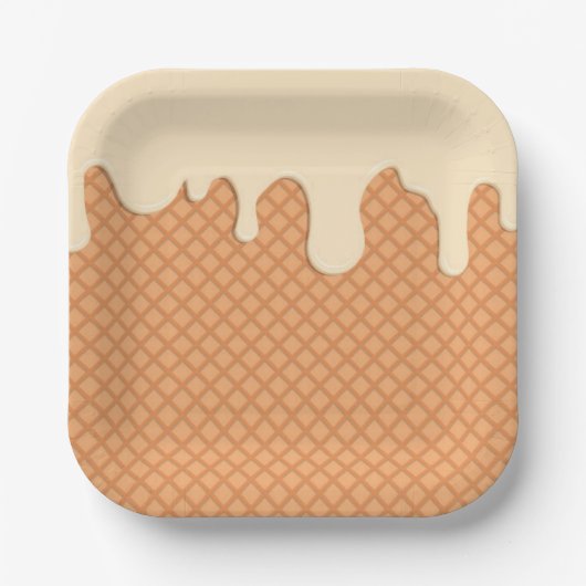 Papiertüte aus Trockeneis Pappteller (Vorderseite)