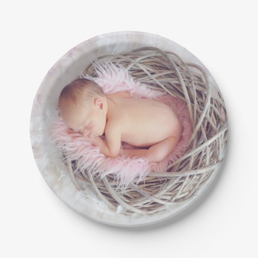 Papiertüte für Babys Pappteller (Vorderseite)