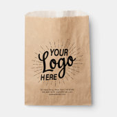 Papiertüte für das benutzerdefinierte Kraft-Logo Geschenktütchen (Vorderseite)