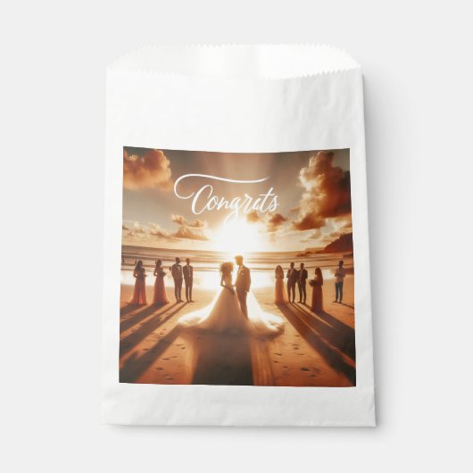 Papiertüte für Glückwünsche Geschenktütchen (Vorderseite)