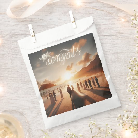 Papiertüte für Glückwünsche Geschenktütchen (Ausgeschnitten)