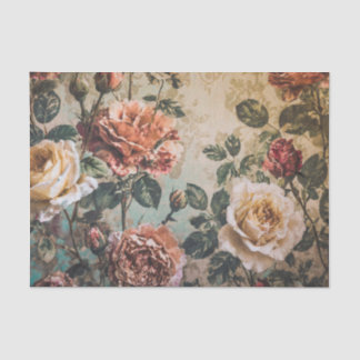 Papiertüte für rote und cremefarbene Rose Seidenpapier