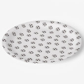 Papiertüte für Schwarz-Weiß-Party Pappteller (Schrägansicht)