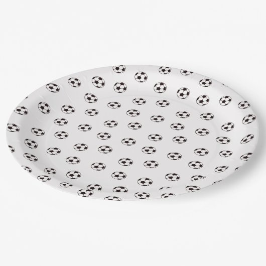 Papiertüte für Schwarz-Weiß-Party Pappteller (Schrägansicht)