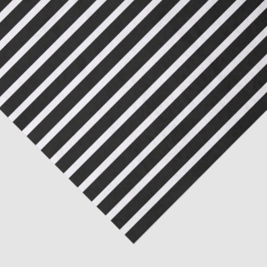 Papiertüte für schwarze, horizontale Streifen Seidenpapier (Detail)