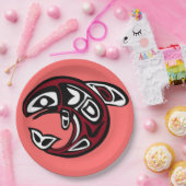 Papiertüte für Wilden Lachs schützen Pappteller (Party)