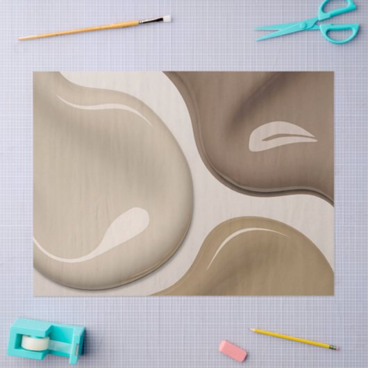 Papiertüte in stilvoller abstrakter Grafik Seidenpapier (Basteln)