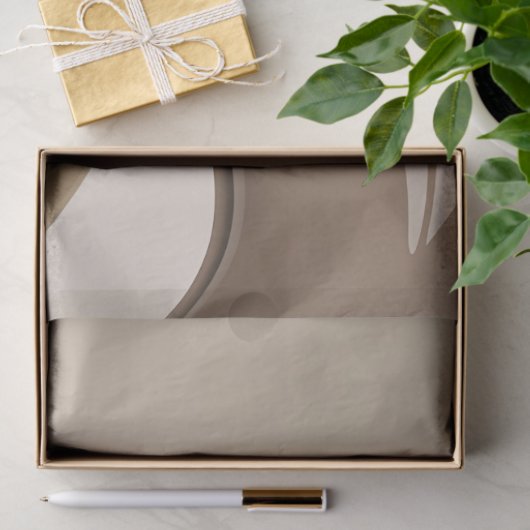 Papiertüte in stilvoller abstrakter Grafik Seidenpapier (Geschenk)