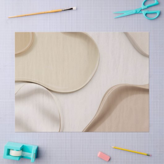 Papiertüte in stilvoller abstrakter Grafik Seidenpapier (Basteln)
