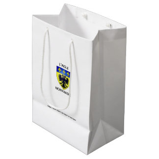 Papiertüte mit dem Wappen des Normannischen Adlers Mittlere Geschenktüte