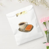 Papiertüte mit Illustration von Kaffee und Toast Geschenktütchen (Versiegelt)
