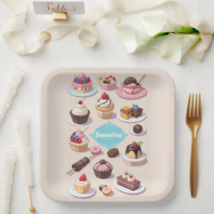 Papiertüte Pappteller