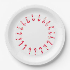 Papiertüte - Rote Kerzen auf Weiß Pappteller