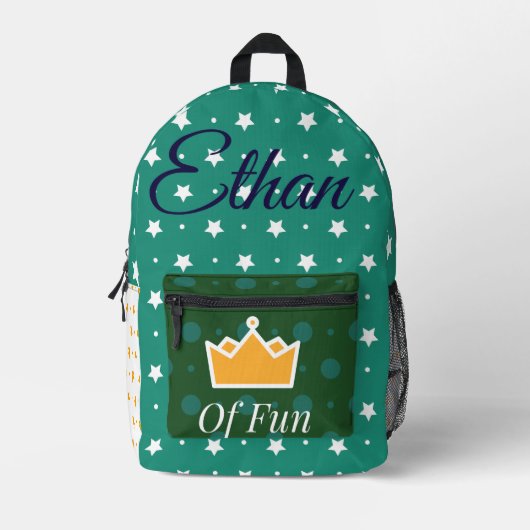 Papiertüten Bedruckter Rucksack (Vorderseite)