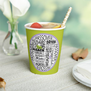 Papiertüten "Dayenu and more.." 8 oz. Pappbecher
