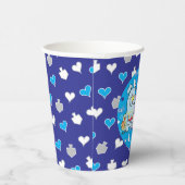 Papiertüten "Haustiere/Herz und Dreidels" 8 oz. Pappbecher (Rechts)