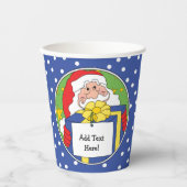 Papiertüten "Santa Presents" 8 oz. Pappbecher (Vorderseite)