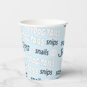 Papiertüten "Snips and Snails" 8 oz. Pappbecher (Vorderseite)