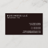 Papiertütenakkordeon. Visitenkarte (Rückseite)