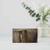 Papiertütenakkordeon. Visitenkarte (Stehend Vorderseite)