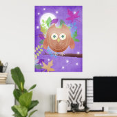 Papieruhu - lila - Plakatdruck Poster (Heimbüro)