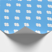 Papierumhüllung mit Clover Geschenkpapier (Ecke)