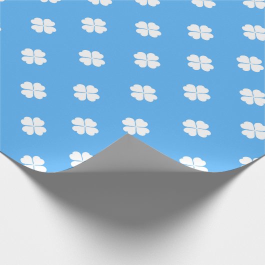 Papierumhüllung mit Clover Geschenkpapier (Ecke)
