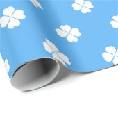 Papierumhüllung mit Clover Geschenkpapier (Rolleneckpunkt)