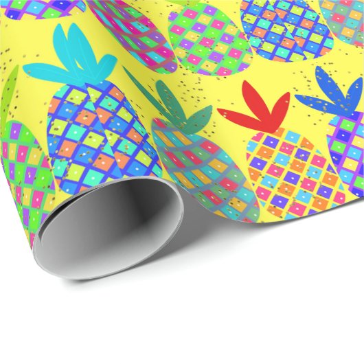 Papierumschlag mit einem Funky Ananas-Design Geschenkpapier (Rolleneckpunkt)