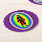 Papierunterglasoberglas Reinigung mit Nachfüllung Runder Pappuntersetzer (Angewinkelt)