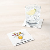 PAPIERUntersetzer - PINA COLADA Rechteckiger Pappuntersetzer (Vor Ort)