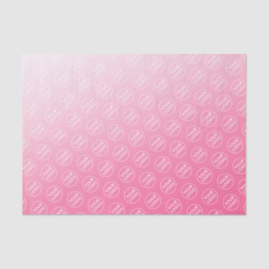 Papierverpackung für das Logo "Pink Gradient" Seidenpapier (Vorderseite)