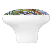 Papiervögel I Keramikknauf (Seitenansicht)