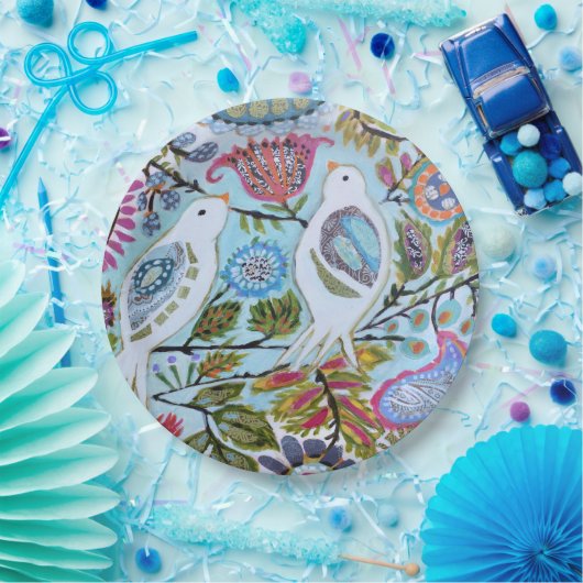 Papiervögel I Pappteller (Party)