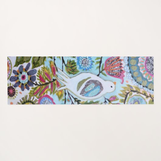 Papiervögel I Yogamatte (Rückseite (Horizontal))