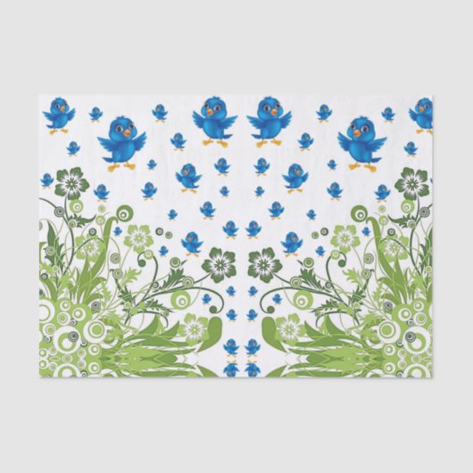 Papiervögel Seidenpapier (Vorderseite)