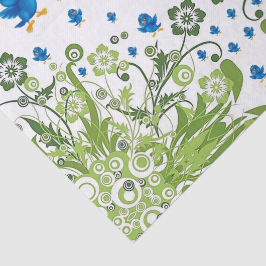 Papiervögel Seidenpapier (Ausschnitt)