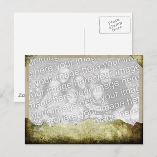 Papiervorlage Postkarte (Vorne/Hinten)