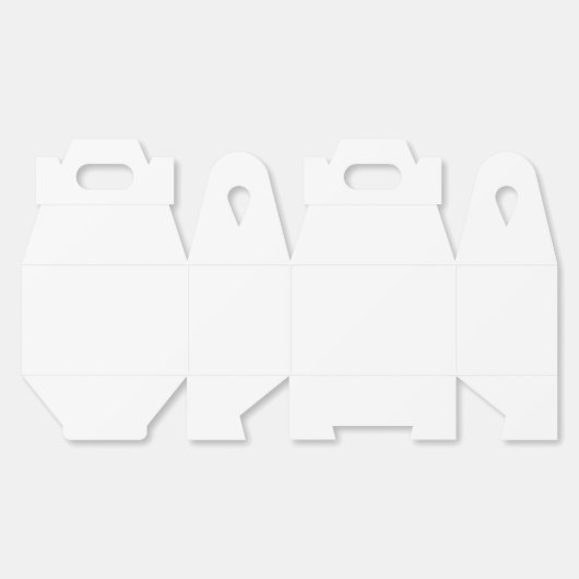 Papiervorlagenbox, Gable 4.5x2.75x5.5 Geschenkschachtel (Ungeklappt)