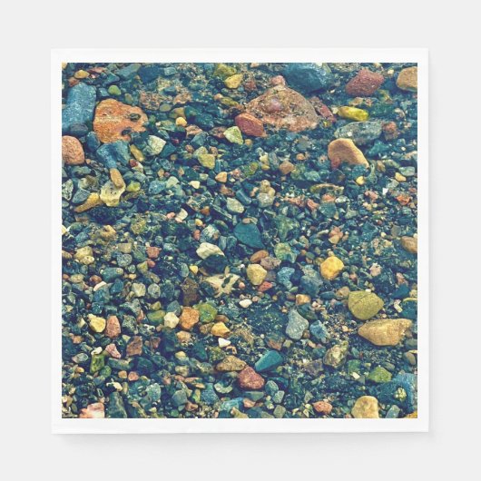 Papierwaren, Party, Hübsche Kiesel Serviette (Vorderseite)