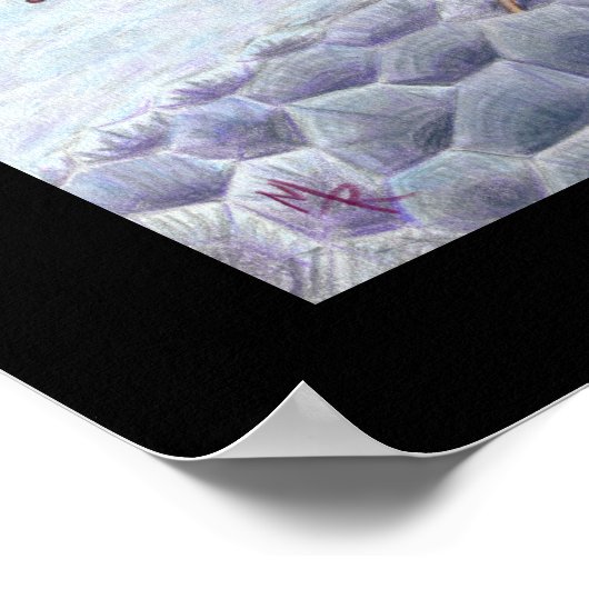 Papierwaschkunst Poster (Ecke)