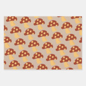 Papierwaschpapier aus Pilzpapieren, flaches Set vo Geschenkpapier Set (Vorderseite 2)