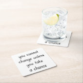 Papierwechsel-Untersetzer Rechteckiger Pappuntersetzer (Vor Ort)