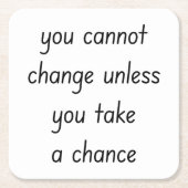 Papierwechsel-Untersetzer Rechteckiger Pappuntersetzer (Vorderseite)