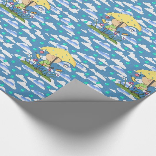 Papierwolken Geschenkpapier (Ecke)