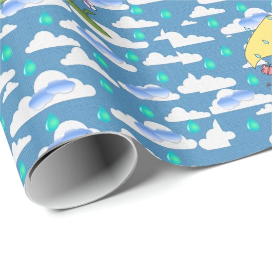 Papierwolken Geschenkpapier (Rolleneckpunkt)