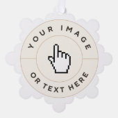 Papierzauberkarte - Benutzerdefiniert (Bild/Text h Ornament Karte (Vorderseite)