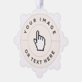 Papierzauberkarte - Benutzerdefiniert (Bild/Text h Ornament Karte (Linke Ecke)