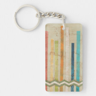 Papierzäune 2-Up IV Schlüsselanhänger